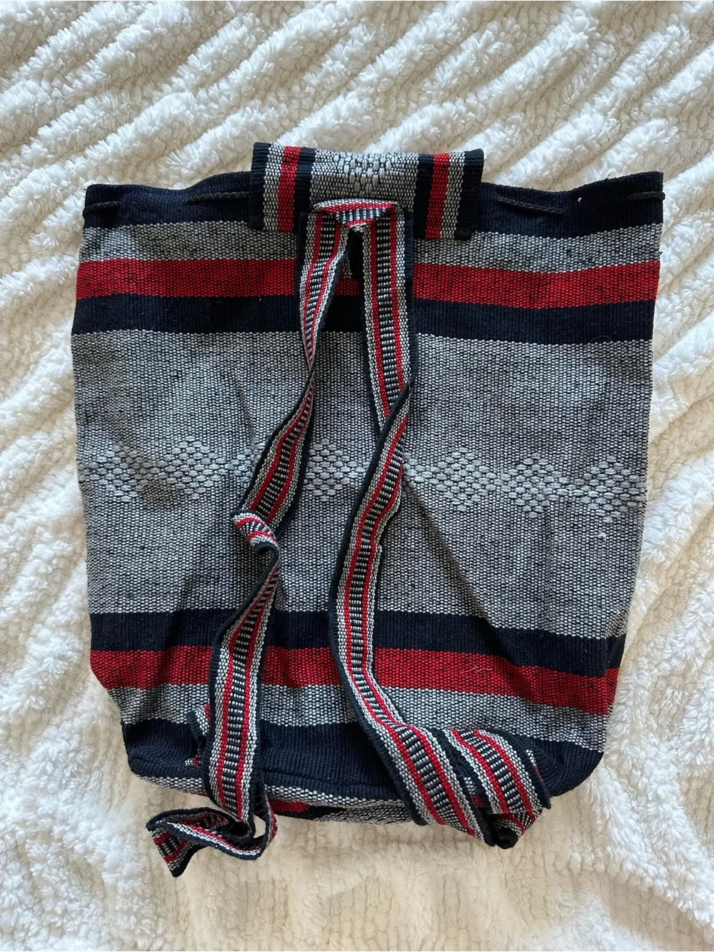 New England Patriots Gray & Navy Knit Backpack